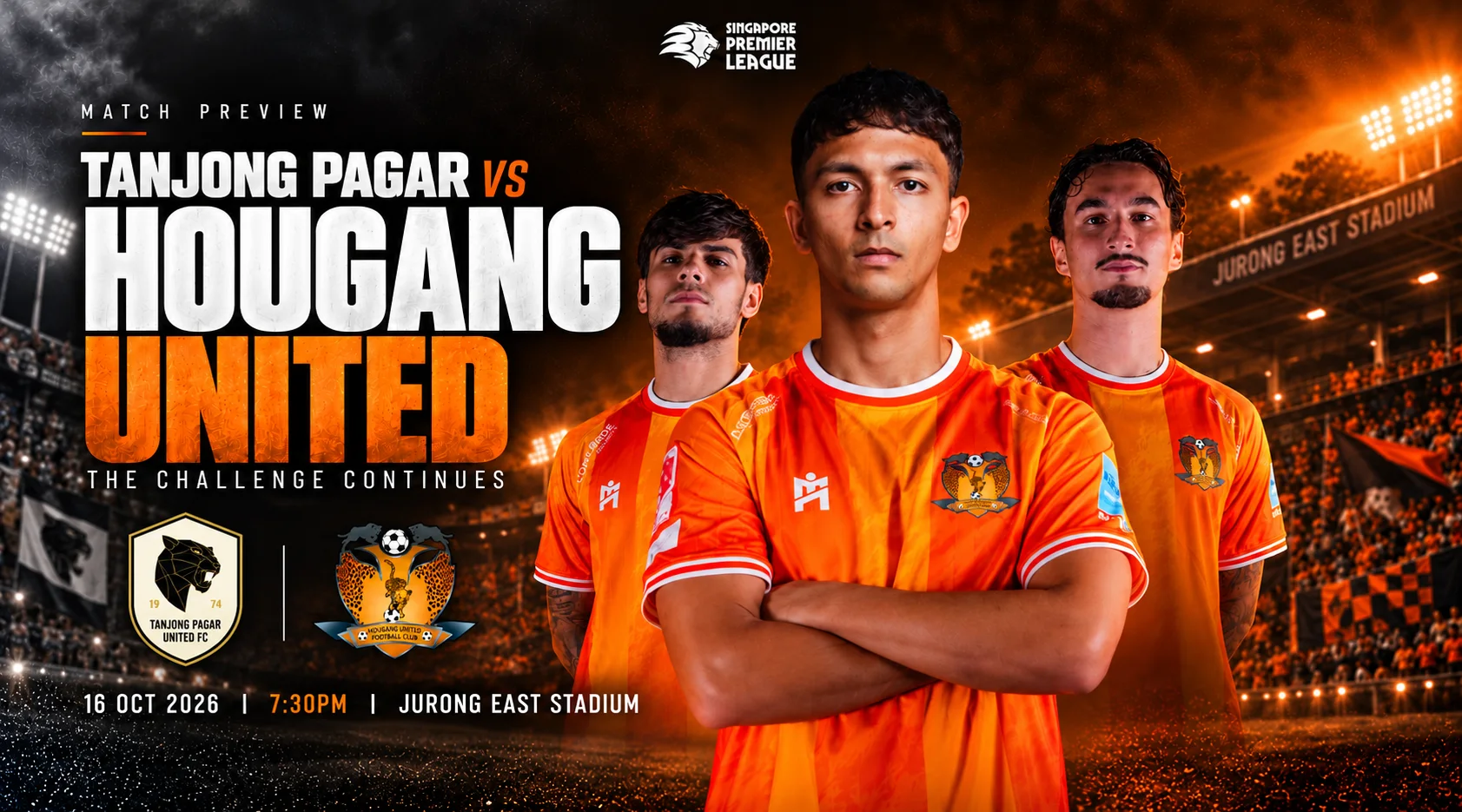 MATCH PREVIEW: CHEETAHS HEAD TO JURONG EAST TO FACE TANJONG PAGAR UNITED