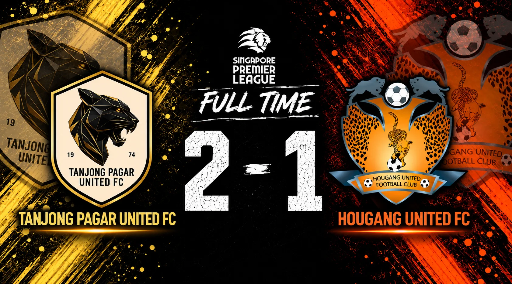 CHEETAHS EDGED BY TANJONG PAGAR UNITED AT JURONG EAST